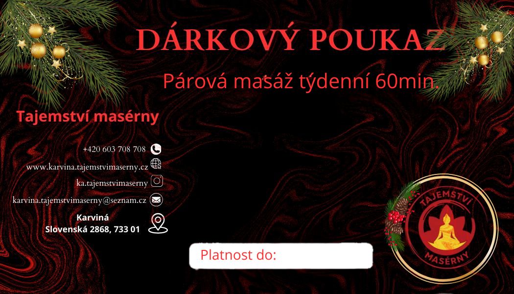 Na párovou masáž 60 minut 